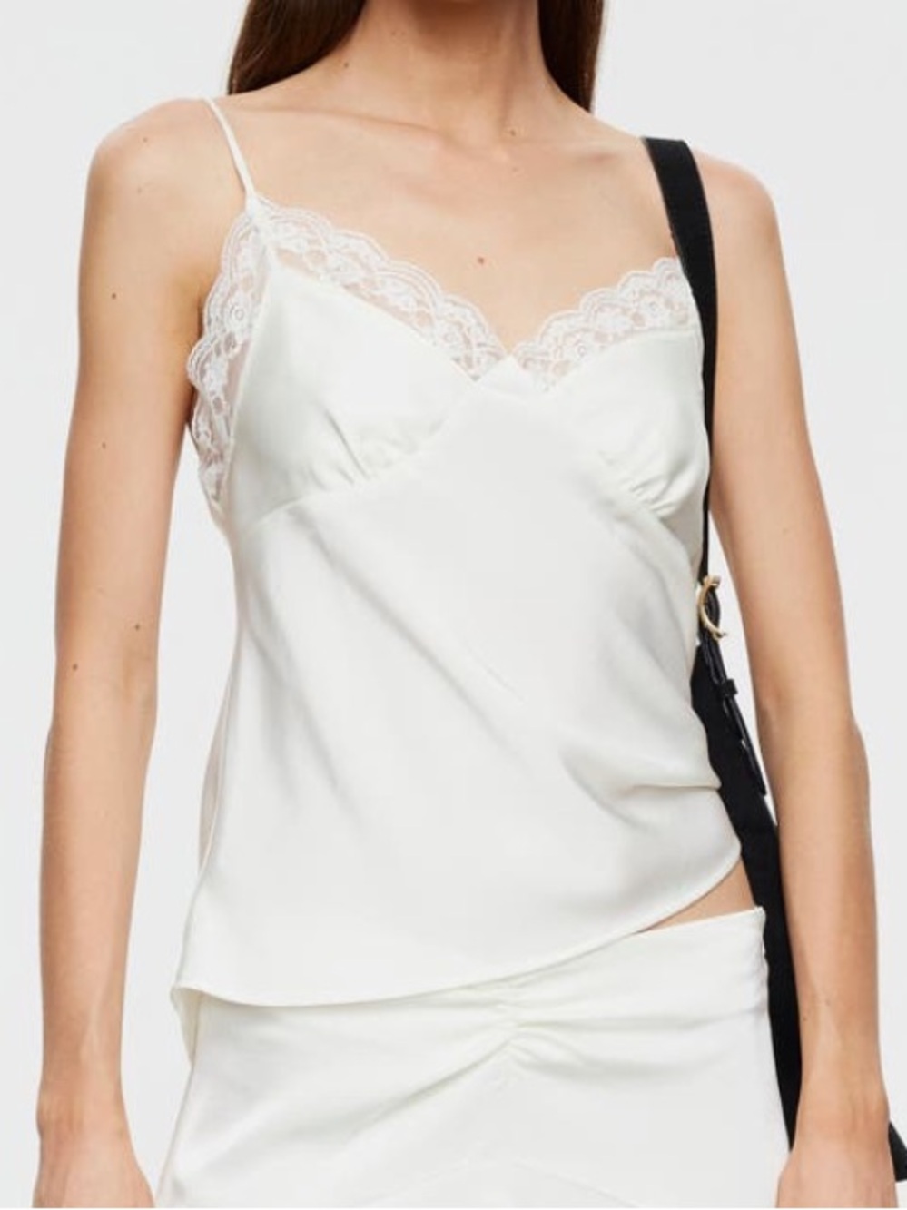 Lioness Costa Lace Trim Camisole White Large